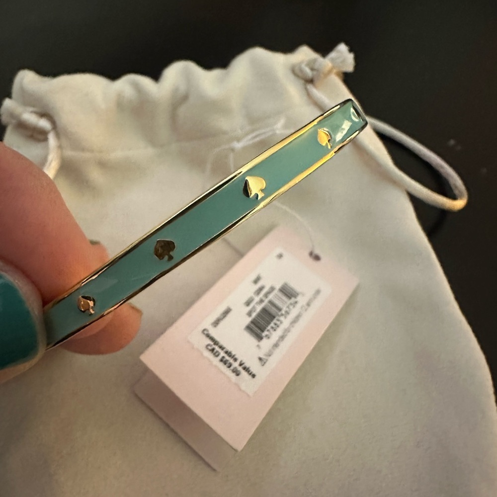 Kate Spade Bracelet Gold Teal NWT